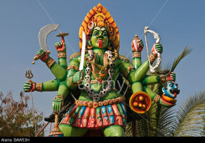Kali Amman statue Madurai Tamil Nadu India