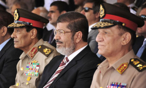 mohamed morsi with army